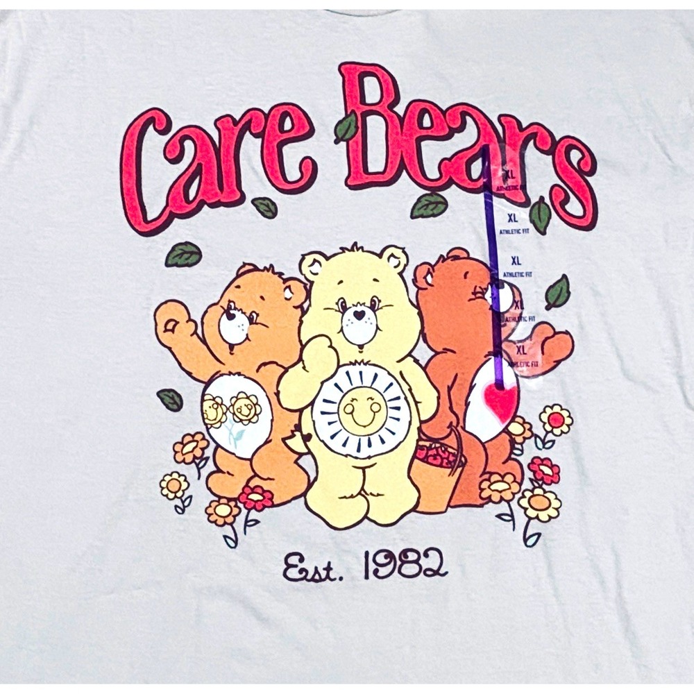 Care Bears Ripple Junction XL Beige Graphic Logo Short Sleeve Crew Neck Tee